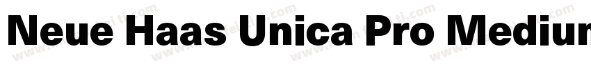Neue Haas Unica Pro Medium字体转换